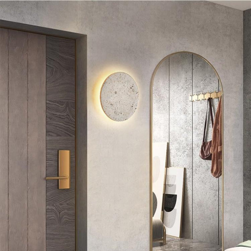 StoneGlow – Elegant væglampe med blødt LED-lys for en sofistikeret atmosfære