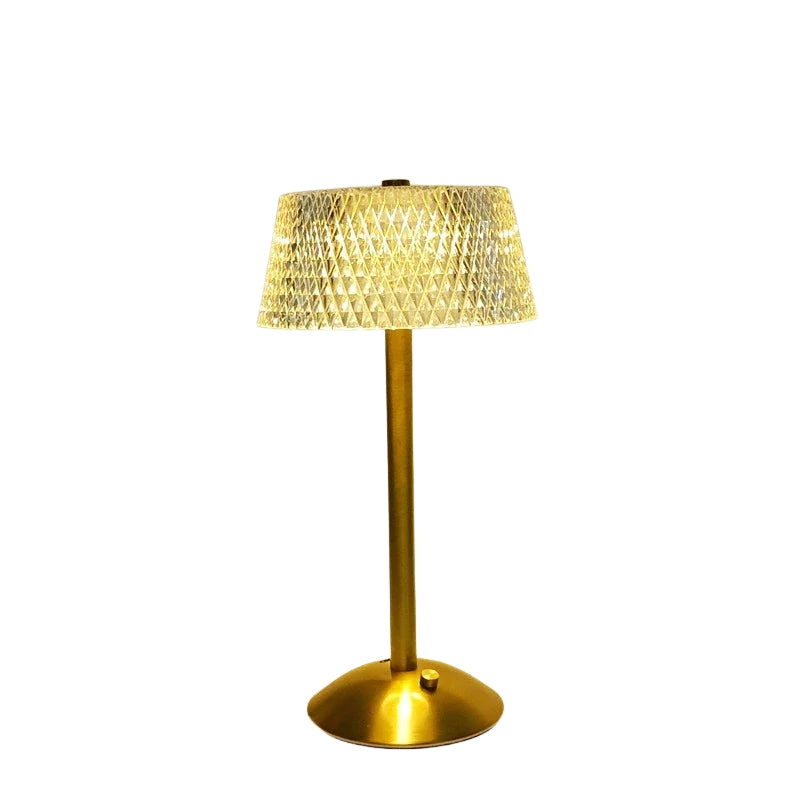 DiamondGlow - Retro LED Bar Bordlampe med diamantdesign