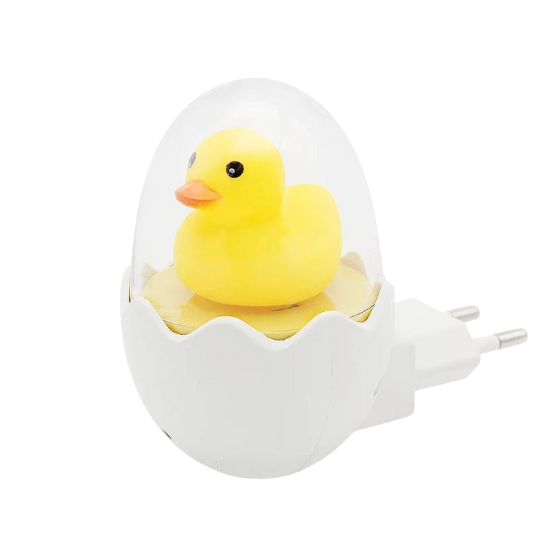DuckGlow - LED Natlys med Lysesensor og Gul And Design