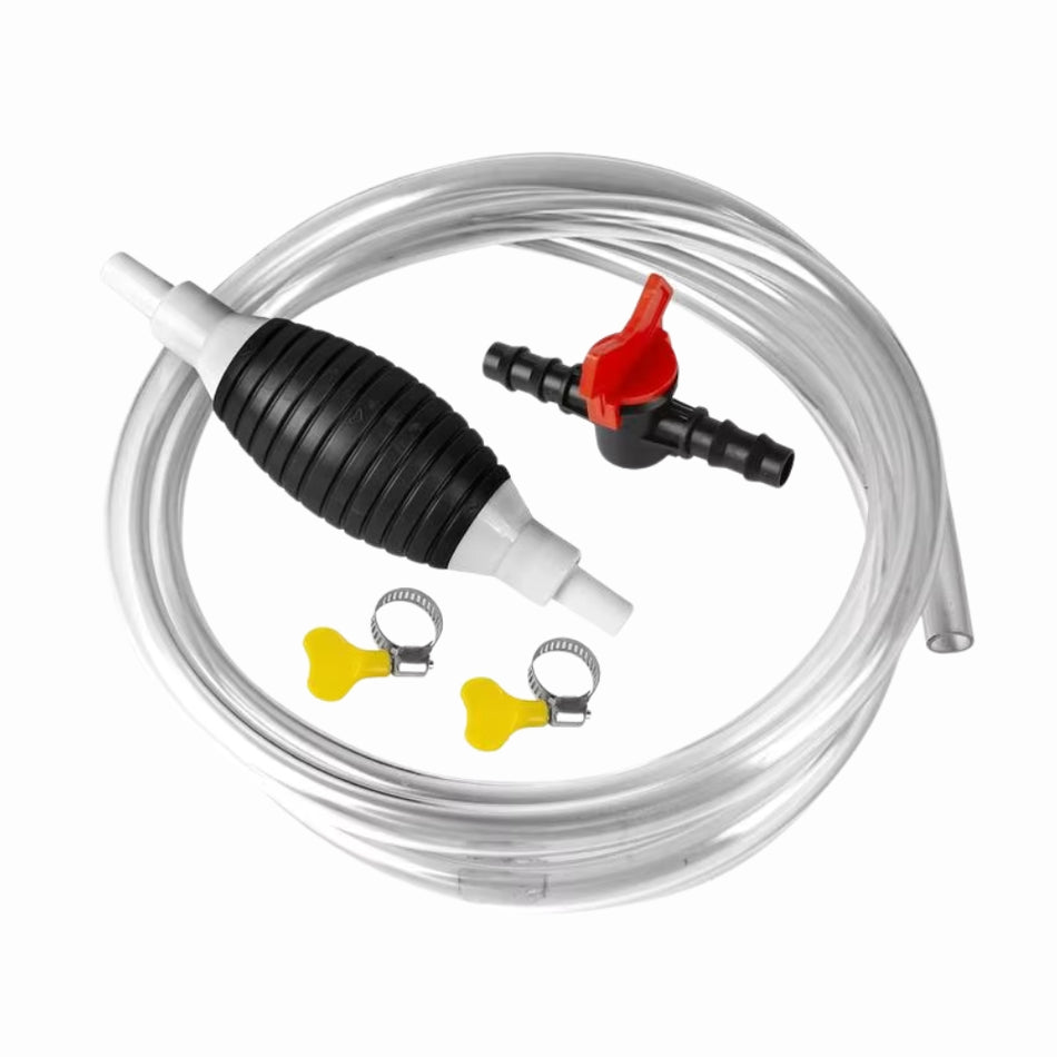 FlowMaster – Komplet brændstofoverførselssæt med håndpumpe og sikre stik