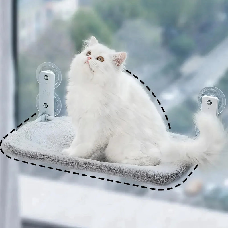 PurrNook – Foldbar Vindue kat-hængekøje med Let at rengøre cover  og sikker støtte