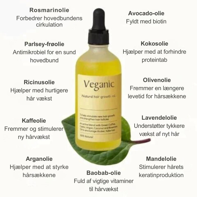 HairNourish – Naturlig hårvækstolie med præcisionsdråber for tykkere
