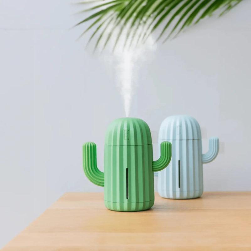 CactivaMist – Genopladelig Luftfugter i Kaktusdesign med Aromaterapi-Funktion