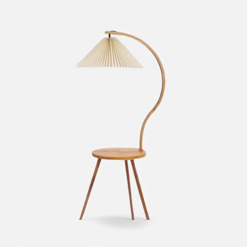 FloorLume – Dekorativ LED Plisseret Gulvlampe til Hjemmet