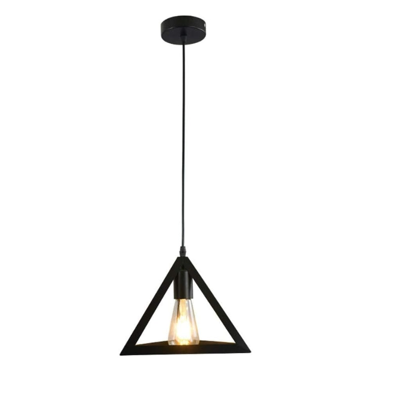 TriadGlow – Vintage metal trekantet loftslampe med moderne design