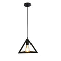TriadGlow – Vintage metal trekantet loftslampe med moderne design