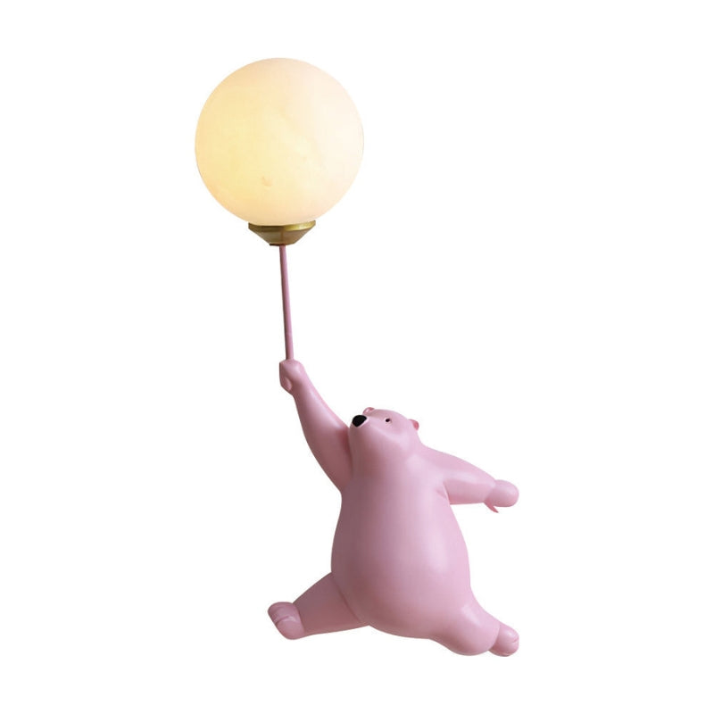 BearGlow – Dekorativ væglampe med bjørn og balloner