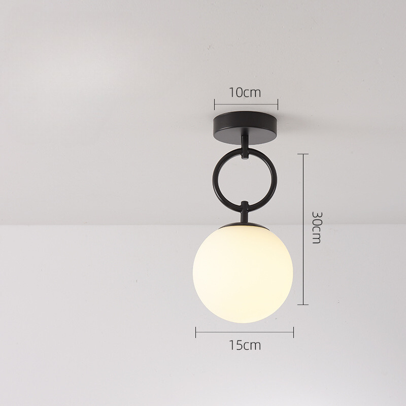 NordicGlow - Minimalistisk glaslysekrone med LED for en sofistikeret stemning