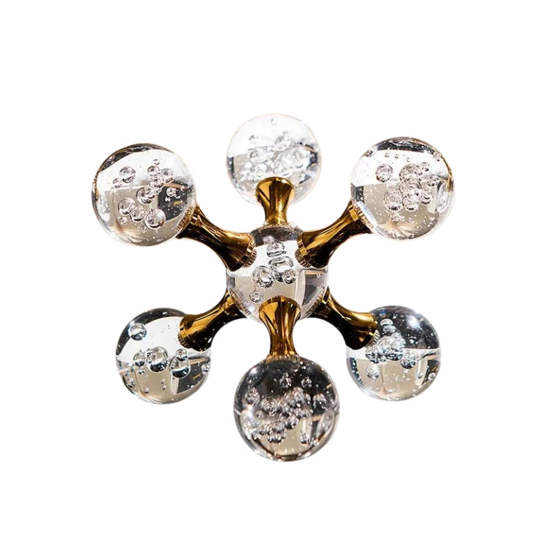 LumiSphere – Krystalkugle Borddekoration med Moderne Skulpturelt Design