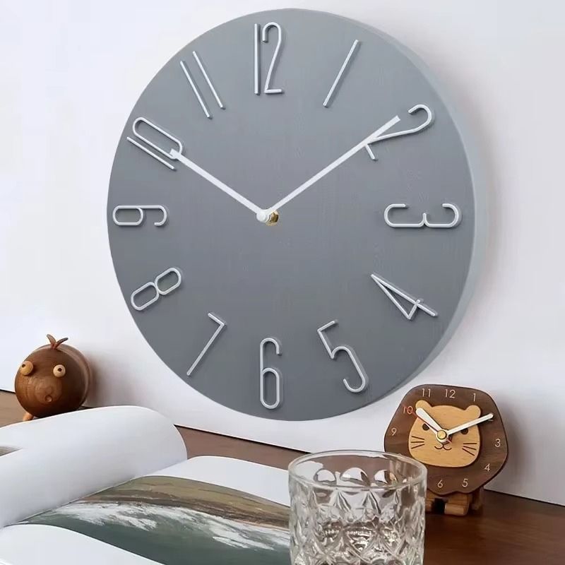 QuietTick – Lydløst vægur med rundt design