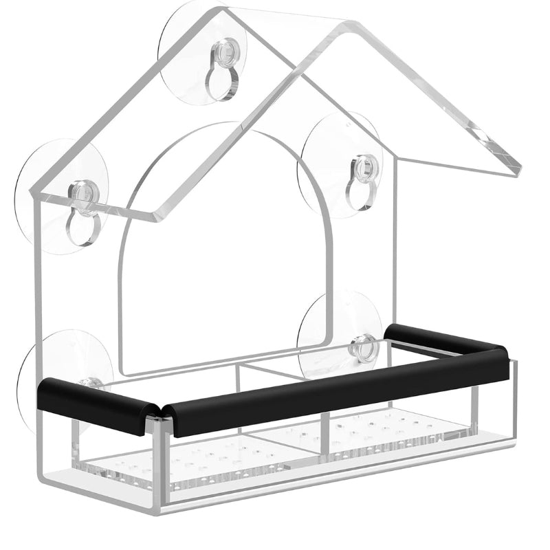 VistaPerch – Akryl fuglehus til vindue med sugekop