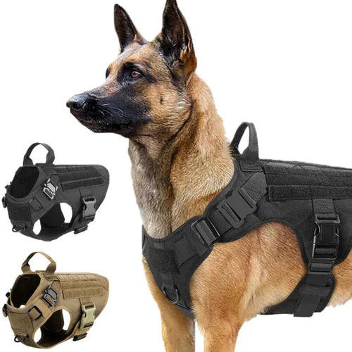 PawsSecur – Taktisk hundevest med Ingen-træk kontrol og brugerdefinerbare hjælpepaneler