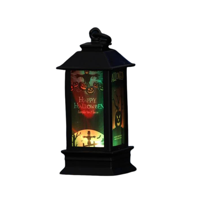 SpookLantern – Skelet-Græskar Halloween LED Oljelampe Dekoration