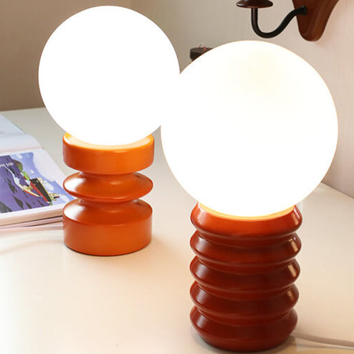 RetroGlow - Trendy vintage bordlampe med farverig retro charm til hyggelige rum