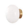LumaBrass – Moderne Væglampe med Messingfinish og Gradient Glasdisk