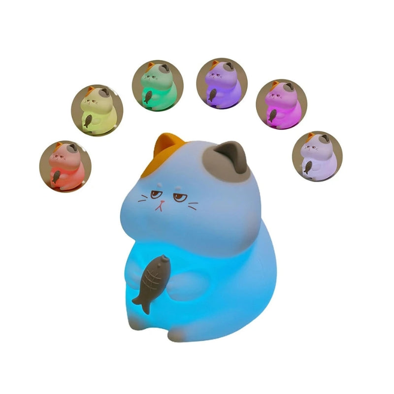 LumiKat – Genopladelig sød katteformet LED-natlampe til hyggelig atmosfære