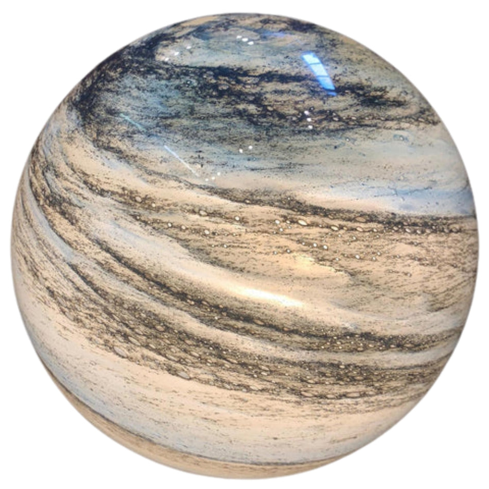 GlowLuna – Glas Månelampe med 16-Farvet Fjernbetjening