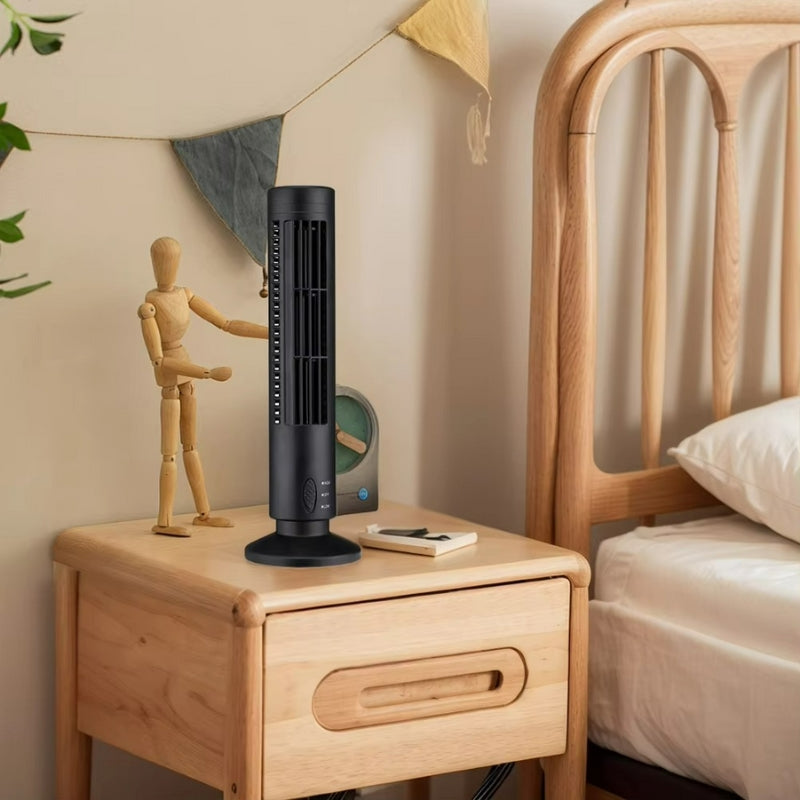 AirFlow - USB-drevet Tårnventilator med Design uden blade