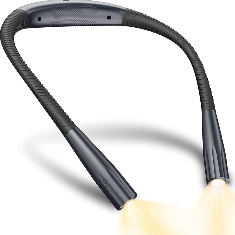 BrightEase – Genopladelig LED Halslæselampe med Justerbare Lysstyrketilstande