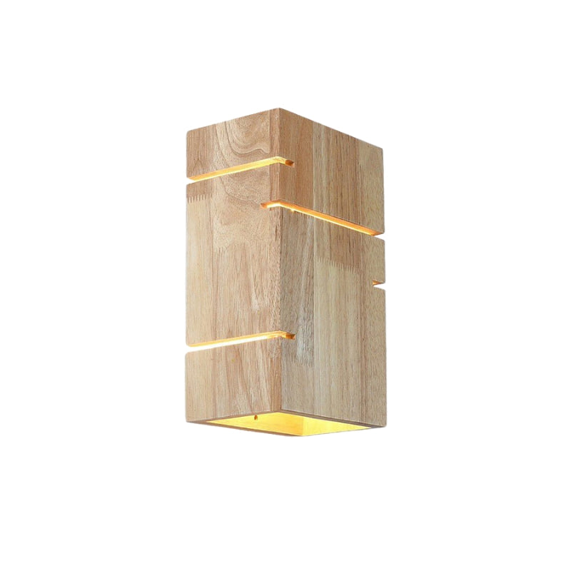 LumiWood – Minimalistisk rektangulær væglampe til soveværelse