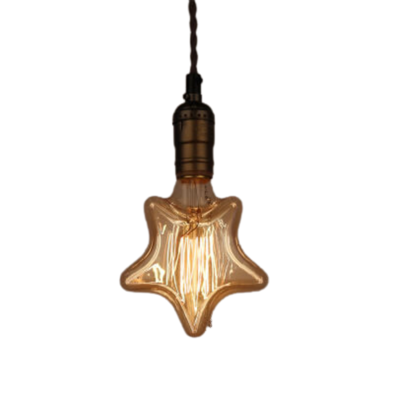 BronzeGlow – Retro pendellampe med unikke pæreformer