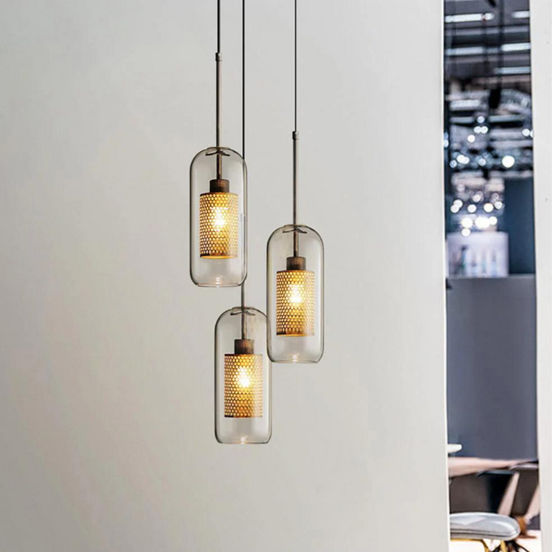 GlassLuxe - Elegant glas pendellampe til moderne interiør