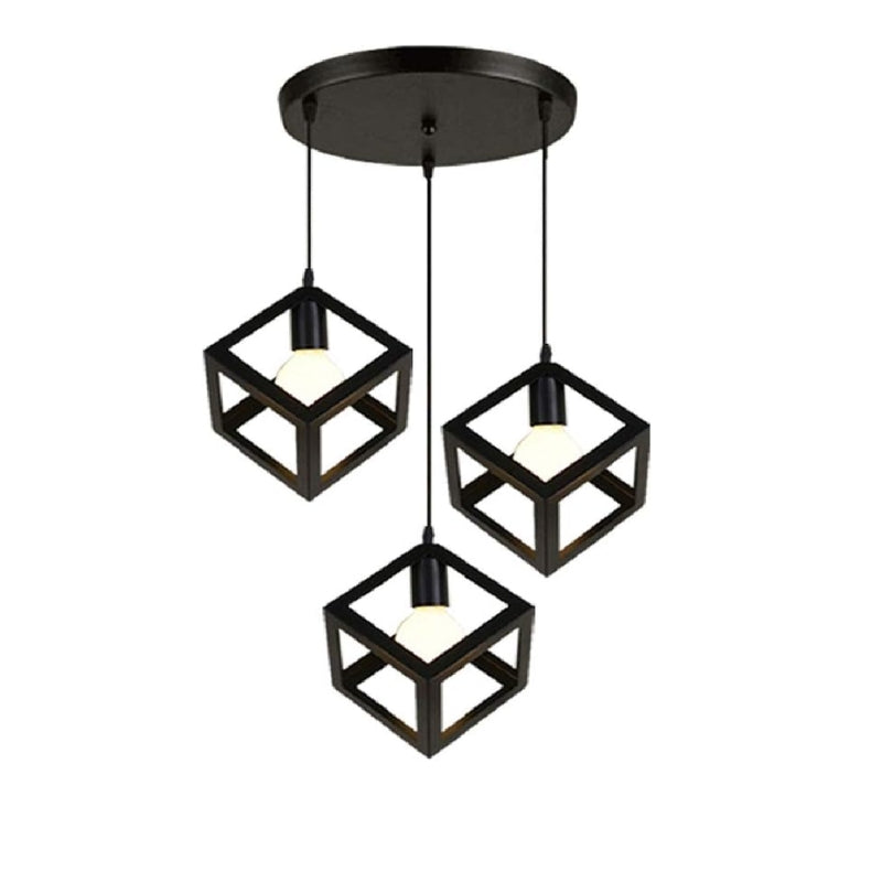 GlowCube - 3 lys kubeformet pendelloftlampe med justerbar højde