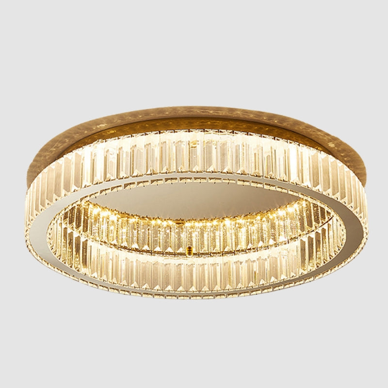 ShineSphere - Rund Krystal LED Loftlampe til Sofistikeret Belysning