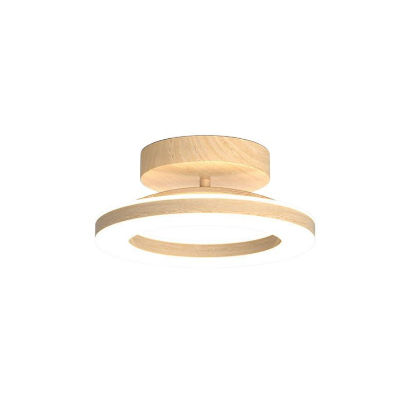 AuraGlow – Moderne akryl rund LED loftlampe med minimalistisk design
