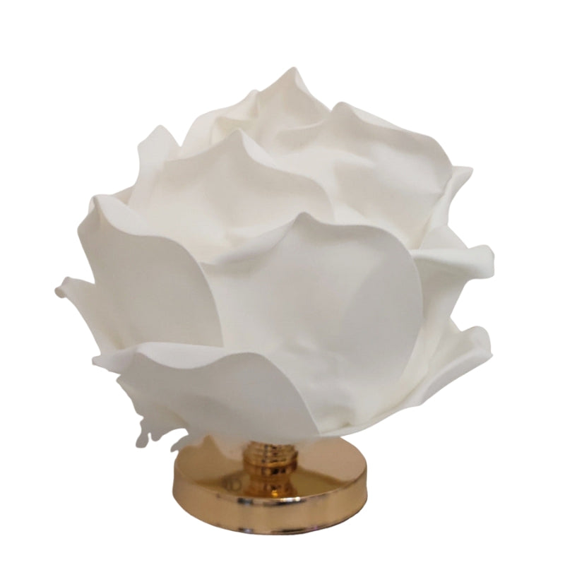 LotusGlow – Blomstrende Lotusformet LED Bordlampe med Lagdelte Blade