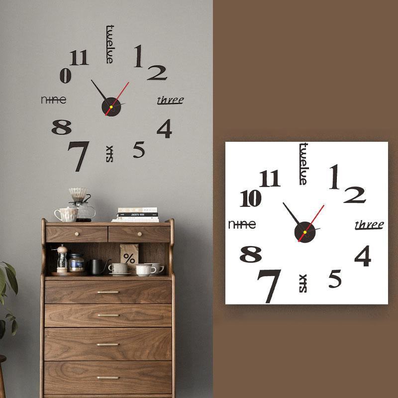 TimeVerse – Moderne vægur med numerisk og ord-timevisning for et stilfuldt look