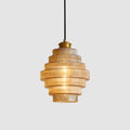 VictorGlow - Antik Pendellampe med Strippet Design til Indendørs Belysning