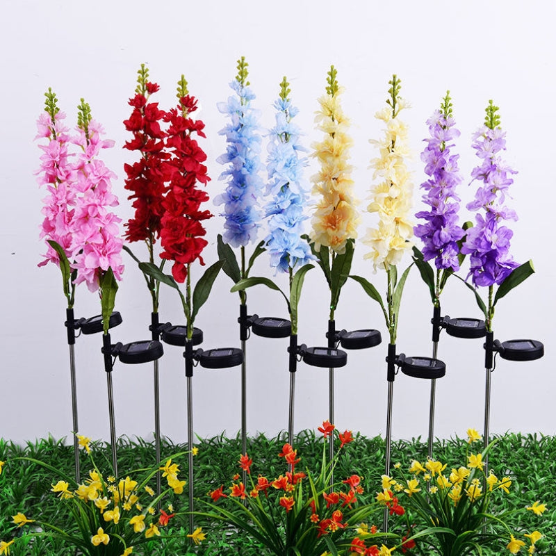 SolarGlow – Solcelledrevet LED lys med Jordstik og Blomsterdesign