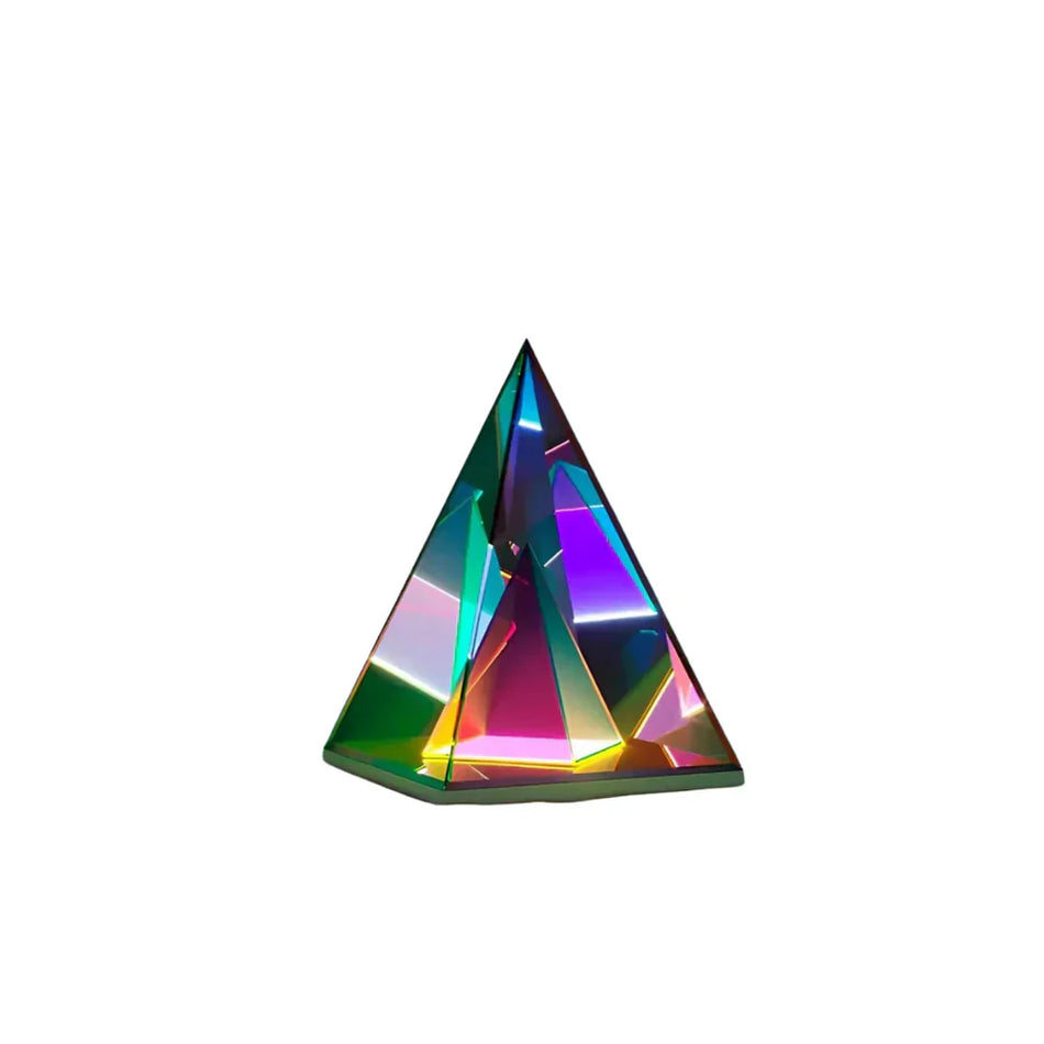 PrisimGlow - Elegant prismeformet bordlampe til blød omgivelsesbelysning i ethvert rum