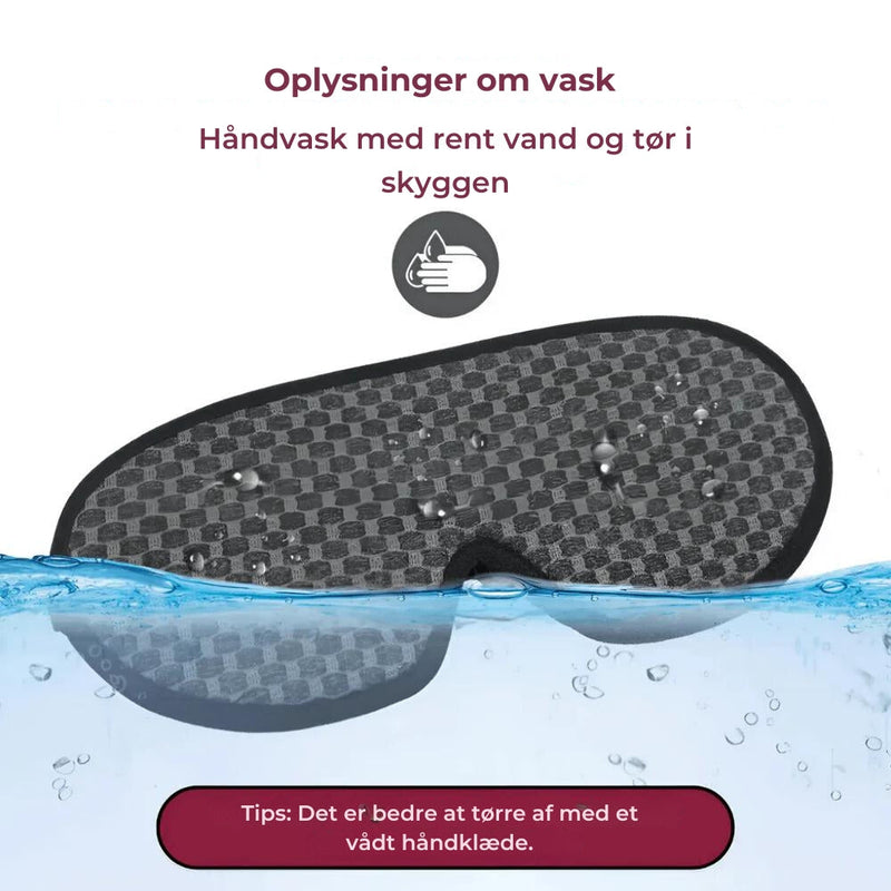 NoirNap - Ergonomisk kontureret øjenmaske med 3D Fit for fuld lysblokering og komfort