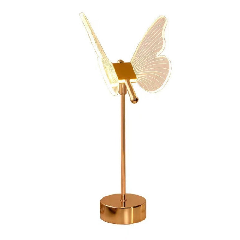 LumiFlora – LED Bordlampe med Sommerfugl- og Blomsterdesign