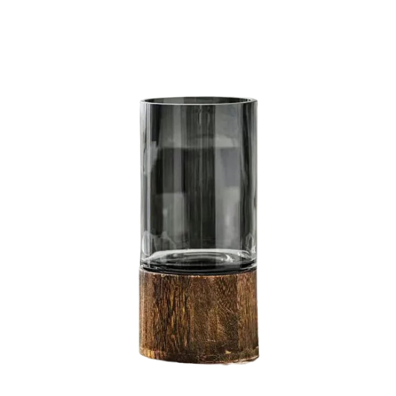 EcoForm – Hydroponisk vase i træ og glas med moderne hjemmedesign