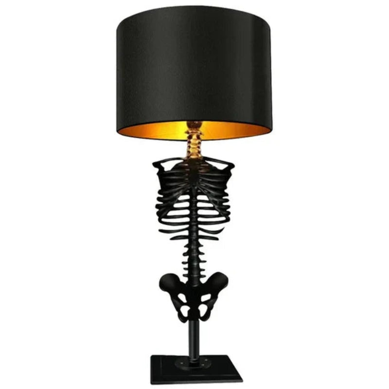 DarkLume – Kraniem LED-bordlampe med mat sort finish