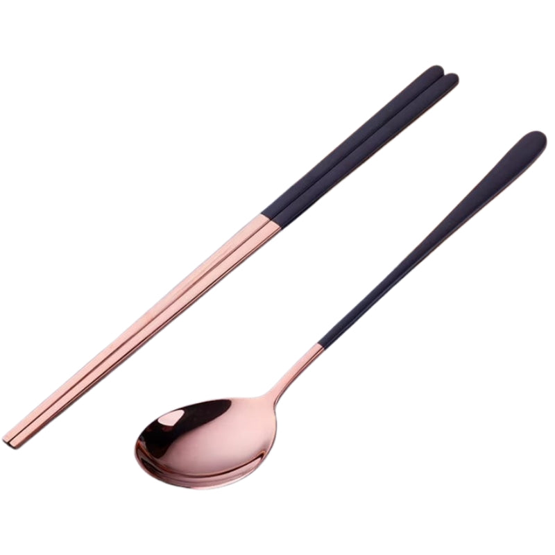 NobleChop – Koreanske spisepinde i rustfrit stål med spejlfinish