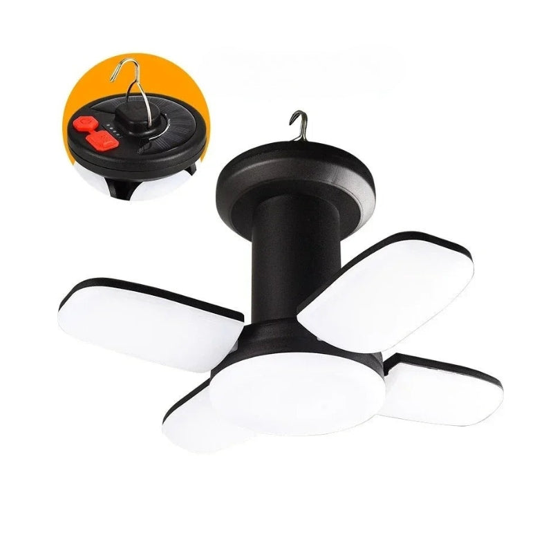 SolarBeam – Vandtæt LED campinglampe med solopladning