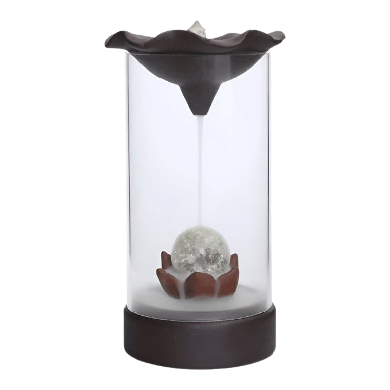 LumiMist – Vindbeskyttet Røgelsesbrænder med Glaskuppel