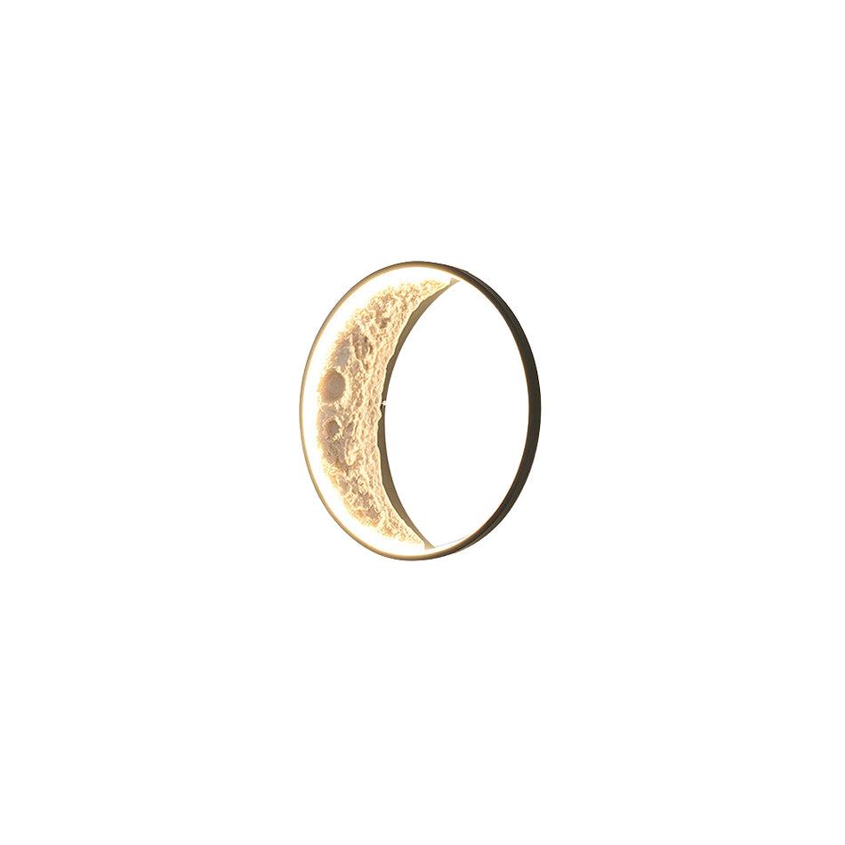 LunaBeam – Måneformet Udendørs LED Væglampe med Vandtæt Design