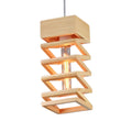 GeoWood – Moderne Geometrisk Pendellampe med Trædesign