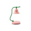 FloraGlow – Blomsterinspireret glasbordlampe med klokkeformet skærm