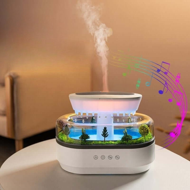 MistHaven – Naturinspireret diffuser med beroligende tåge og stemningslys til fredelige rum