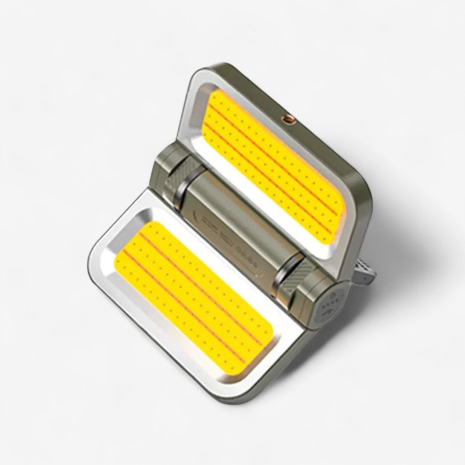 LumiPro – LED Campinglampe med 2000 Lumen Projektør og Dobbel Opladning