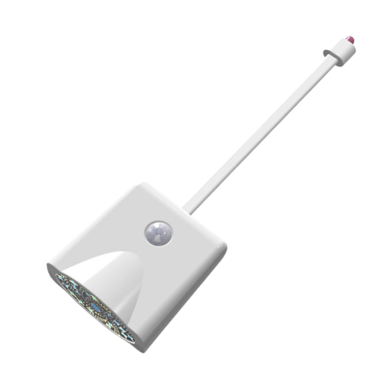 LumiBath – Rektangulær LED-natlampe til toilet med PC-skærm