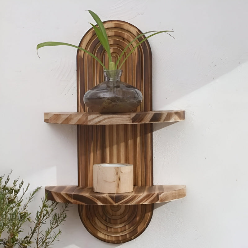 GeoShelf – Geometrisk Væghylde til Mini Planter og Dekorationer