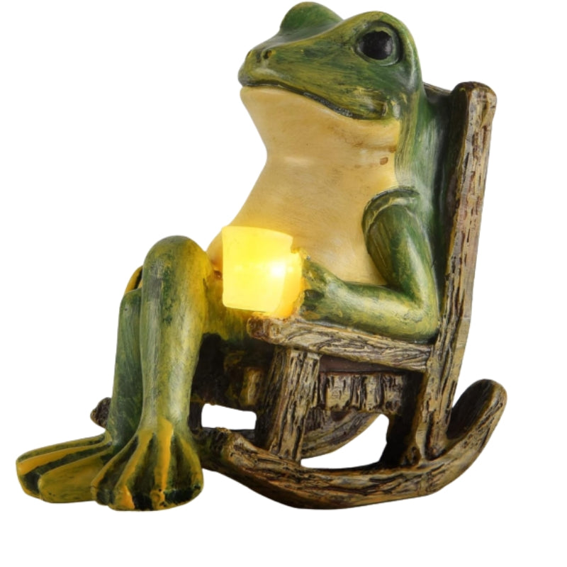 GardenJoy – Mini Frø Statue til Indendørs og Udendørs Dekoration