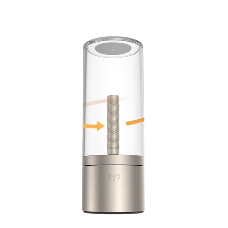 AuraGlow – Genopladelig Bordlampe med Glasrørdesign